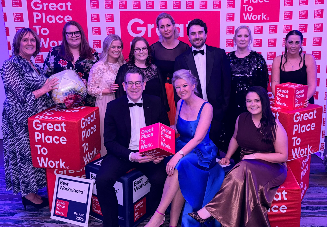 We have been Ranked 4th Best Small Workplace in Ireland