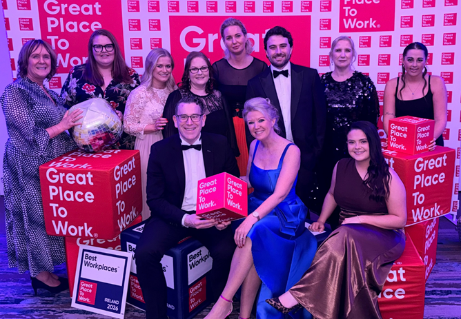 We have been Ranked 4th Best Small Workplace in Ireland